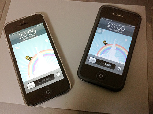 iPhone5とiPhone4