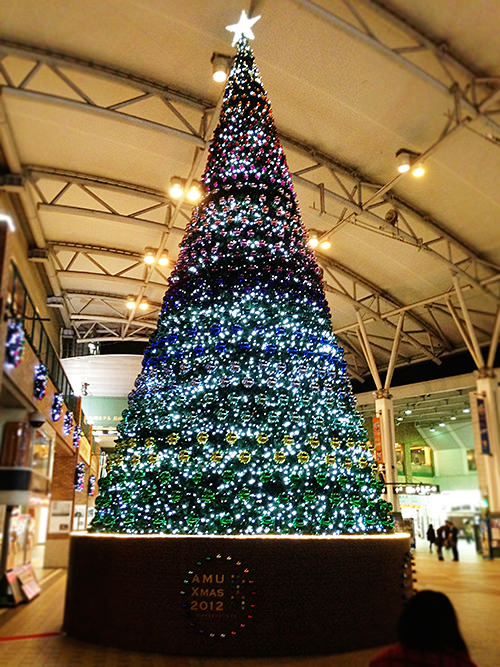 長崎駅のクリスマスツリー