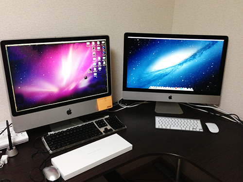 新しいiMacと旧iMac